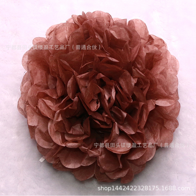 Bola de papel europea y americana sala de bodas tire flor boda peonía papel flor bola fiesta de cumpleaños decoración de la ventana suministros al por mayor