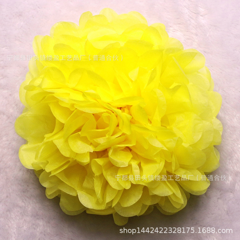 Bola de papel europea y americana sala de bodas tire flor boda peonía papel flor bola fiesta de cumpleaños decoración de la ventana suministros al por mayor