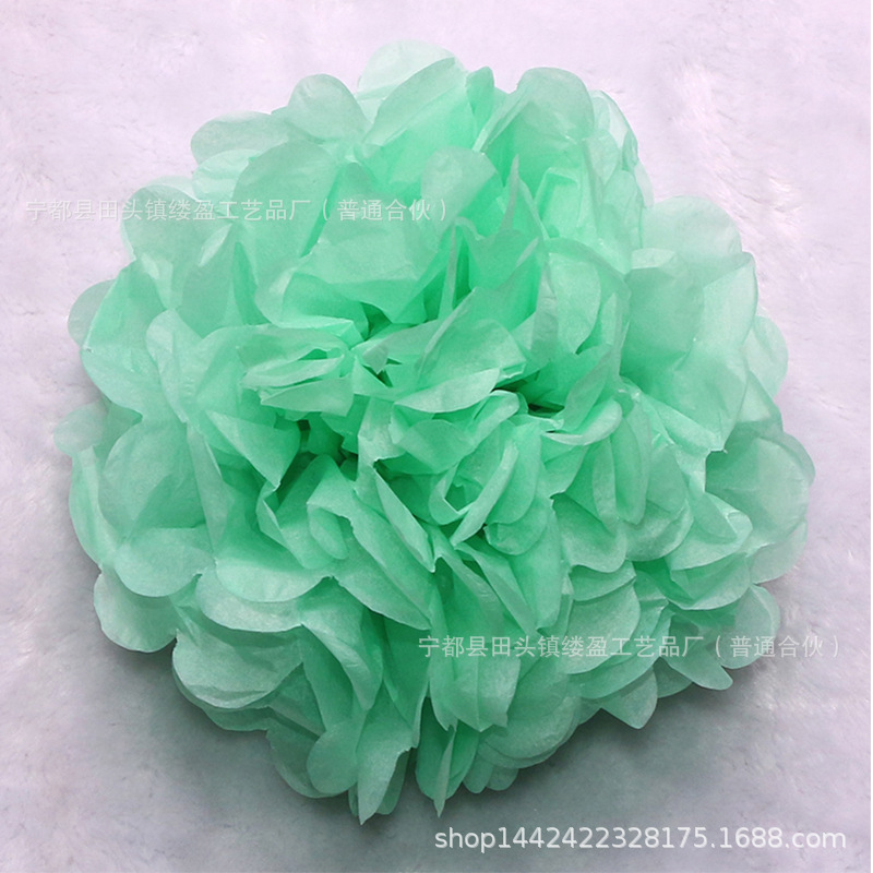 Bola de papel europea y americana sala de bodas tire flor boda peonía papel flor bola fiesta de cumpleaños decoración de la ventana suministros al por mayor