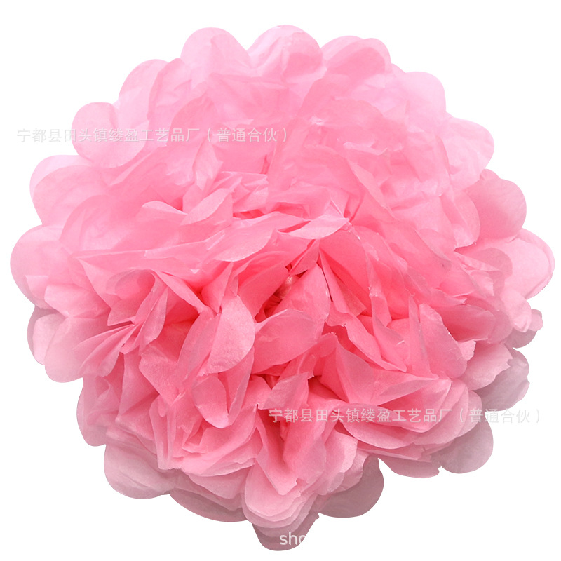 Bola de papel europea y americana sala de bodas tire flor boda peonía papel flor bola fiesta de cumpleaños decoración de la ventana suministros al por mayor