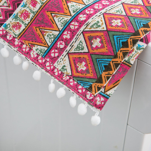 Red bohemian Mediterranean style refrigerator cover single door refrigerator dust cover drum washing machine cover cloth