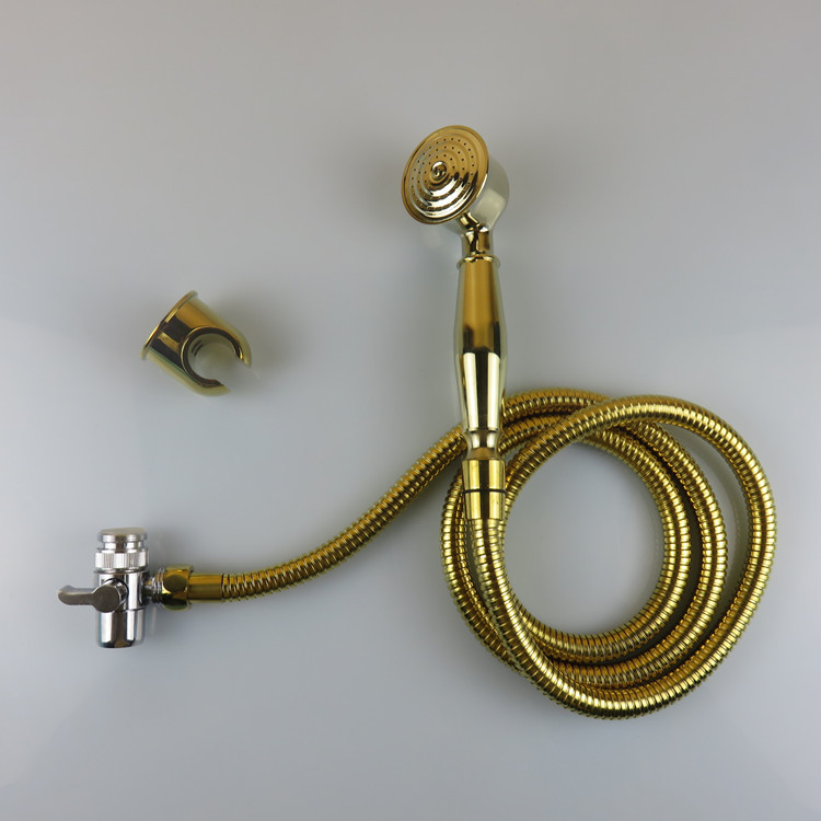 全铜仿古花洒电话淋浴花洒套装手持花洒简易接水龙头欧式花洒喷头