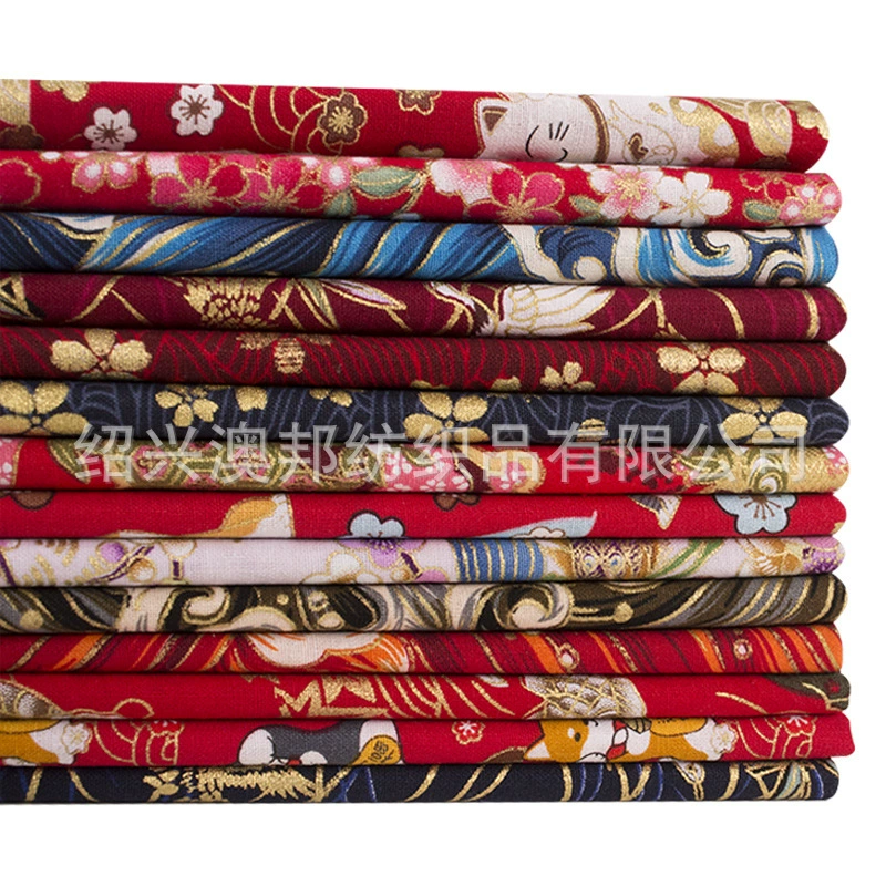 Fabric Cotton brand, cotton-linen blend, cheongsam & hanfu prints, sold per 1 m