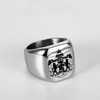 Commemorative ring stainless steel, simple and elegant design