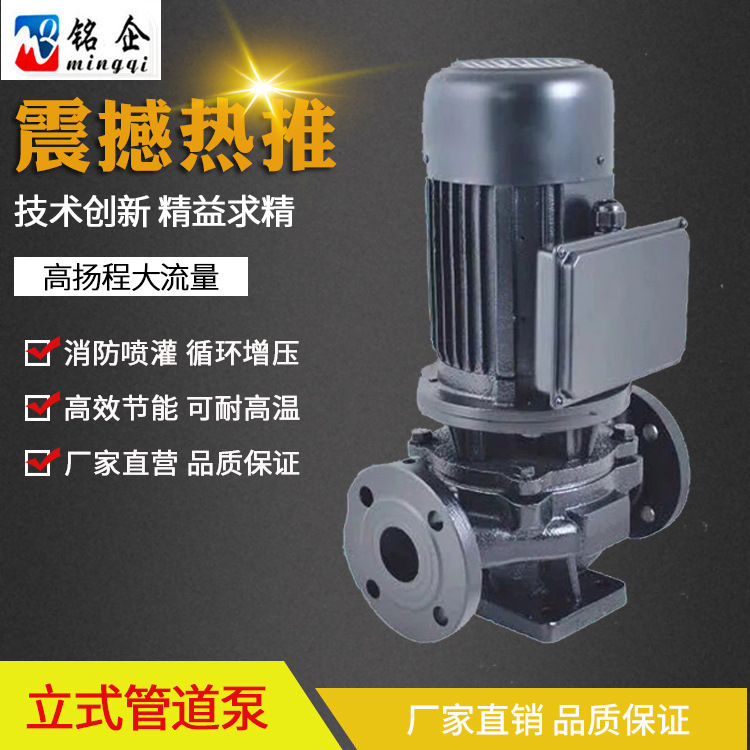 IRG热水泵 管道循环泵 IHG立式管道离心泵 ISG锅炉给水泵25口径