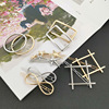 Accessory, metal hairgrip with bow, fashionable ponytail, hairpins, suitable for import, European style