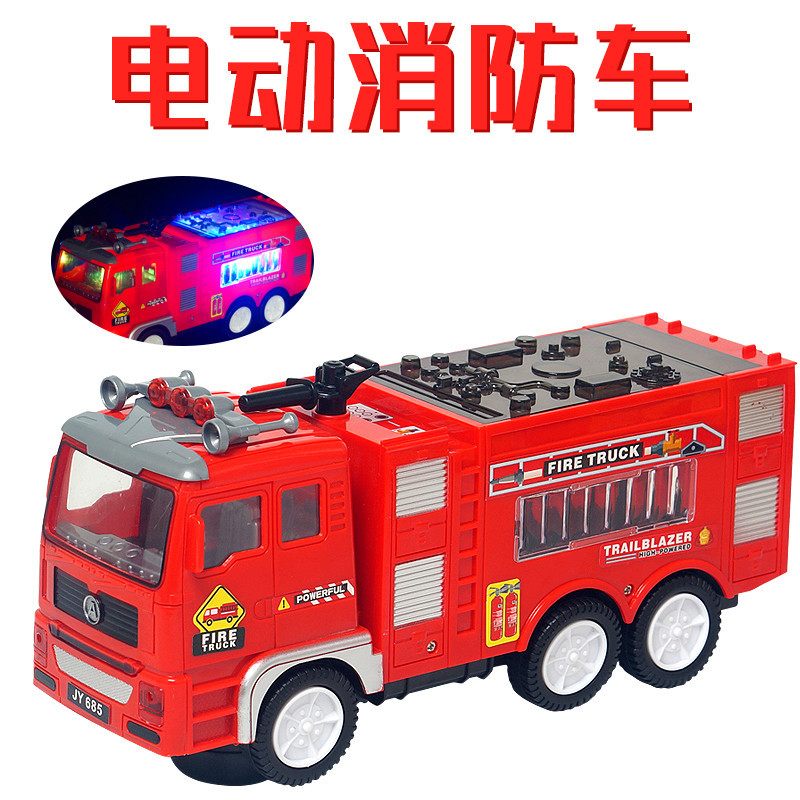 Juguetes de parada al por mayor coche eléctrico grande vehículo de ingeniería universal juguete 4D música ligera modelo de coche de juguete para niños