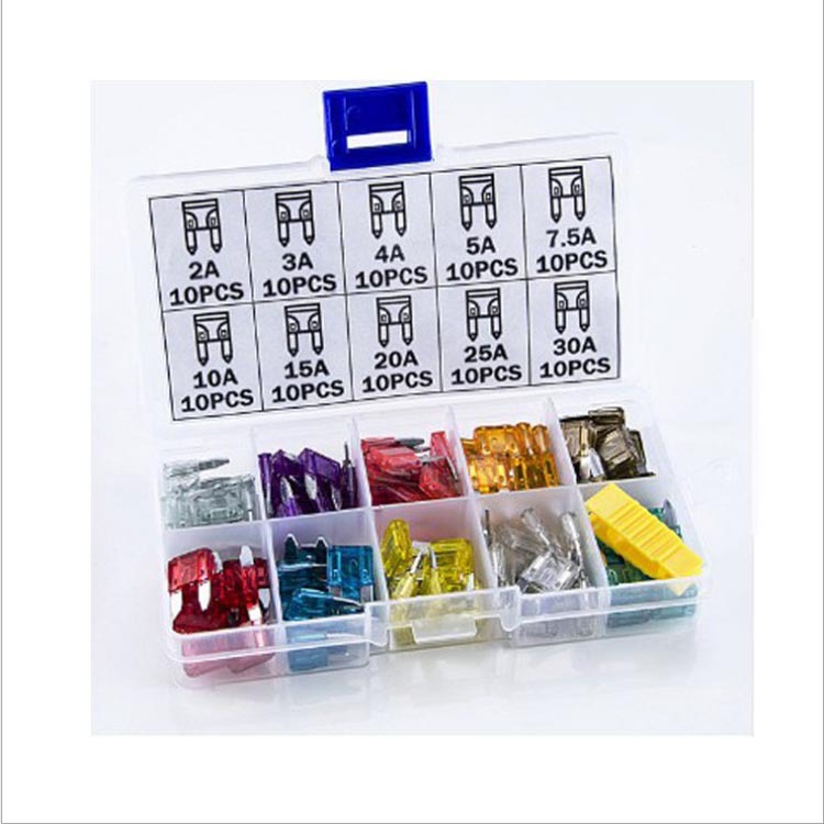 厂家批发现货 逆变电源匹配 1A-30A安规认证盒装小号汽车保险丝片