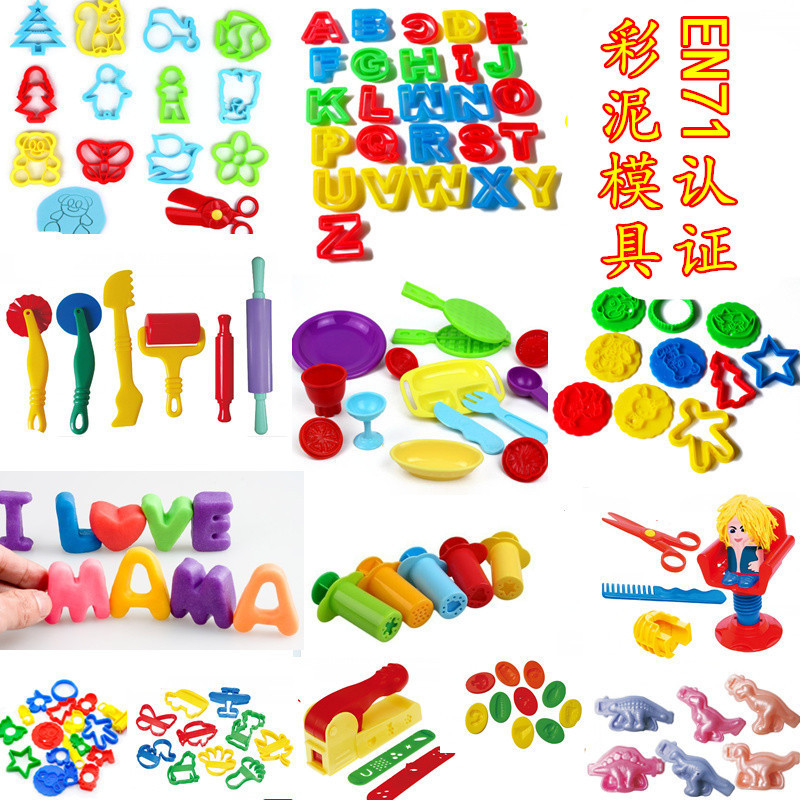 DIY Clay Modeling Tools Set: Clay Molds, Hollow Molds, Large Tool Molds, Noodle Molds, and Syringe Molds