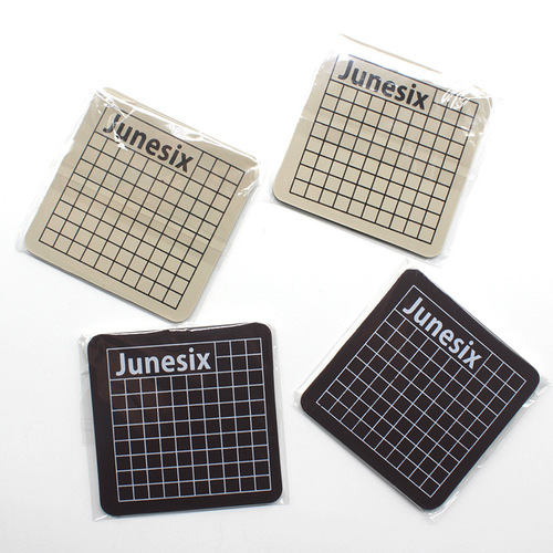 Rubber stamp engraving pad 6x6cm mini cute cutting board two-color paper handbag tape carving knife cutting board