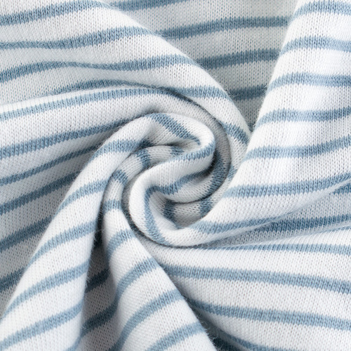 Korean children's clothing wholesale 2024 summer children's short-sleeved striped crew neck top for kids