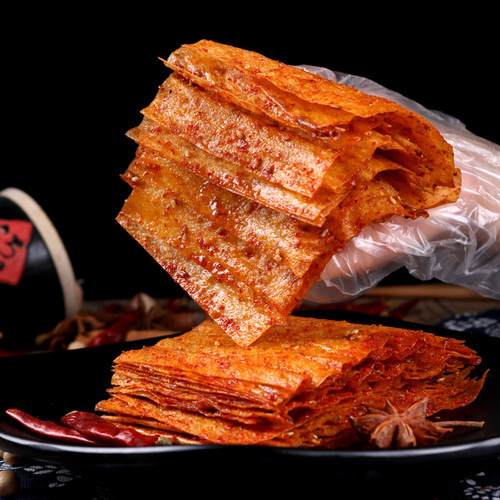 Hunan Spicy Bean Skin Snack, 80s Nostalgic Childhood Snack, Chongqing Famous Spicy Skin