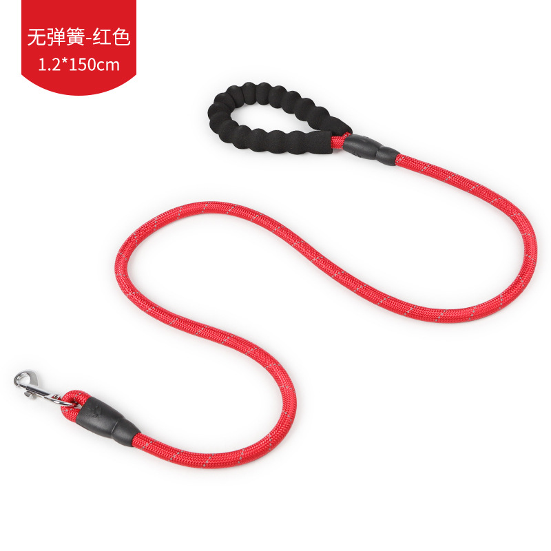 EVA reflectante buffer a prueba de explosiones suministros para mascotas cuerda de tracción de primavera cuerda redonda correa de tracción para mascotas ventas directas de fábrica