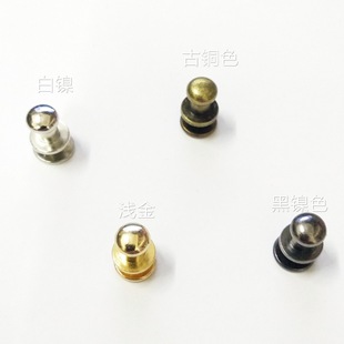 Supply environmentally friendly copper automatic lathe parts monk head bottom 8mm * Height 8mm * Head 6mm nipple nail gun color