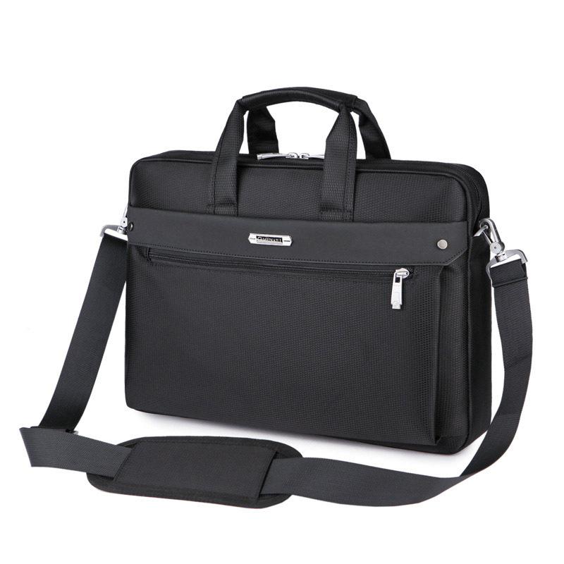 Business Men's Bag Made with logo Large Capacity Briefcase Oxford Cloth Shoulder Bag Laptop Tool Bag Computer Bag