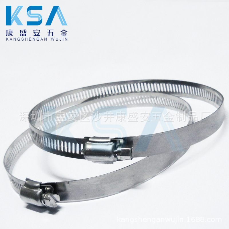 供应304不锈钢卡箍140-160 不锈钢美式喉箍  喉箍  抱箍