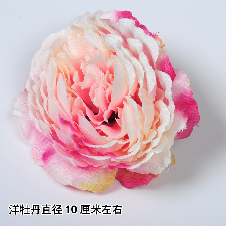 Artificial flor rosa al por mayor boda fondo flor pared camino plomo flor bola arreglo de flores paño de seda rosa cabeza de flor