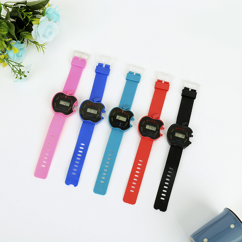 Electrónica para niños en forma de manzana reloj electrónico directo de fábrica Taobao pequeños regalos al por mayor niños y niñas