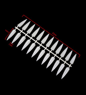 Nail art color card pointed armor long nail color plate salon armor three color 240 nail art tools special plate