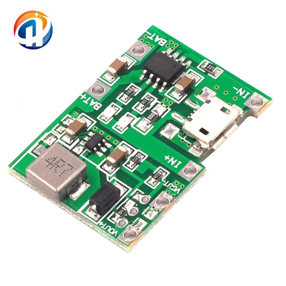 3.7V升固定12V 万用表改装18650锂电池充电升压放电一体模块 2A