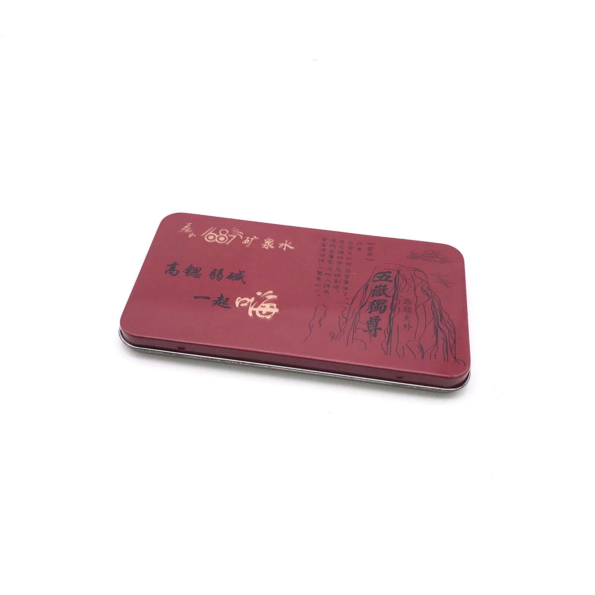 厂家供应方形马口铁罐 大闸蟹卡片礼品铁盒包装