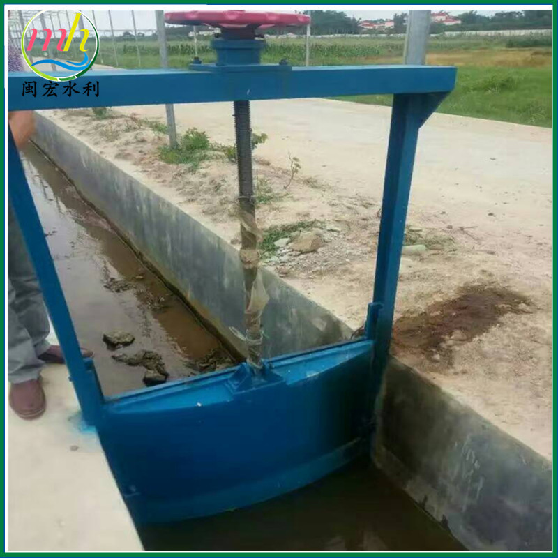 销售推荐多种型号调节控制水位升降用途一体式手电动铸铁闸门