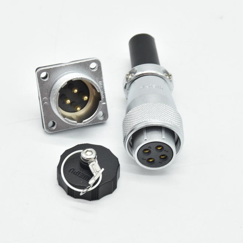 Weipu connector WS20 metal hose 3/8 male plug 4-core aviation plug-special sale