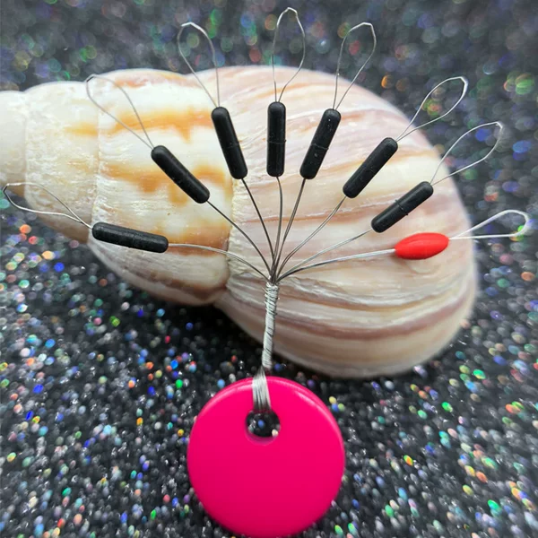 7+1 Rubber Space Beans Small Line Set, Space Beans for Carp and Bighead Carp Line Set, Space Beans Top Beans, Locking Beans, Micro Line Set Beans