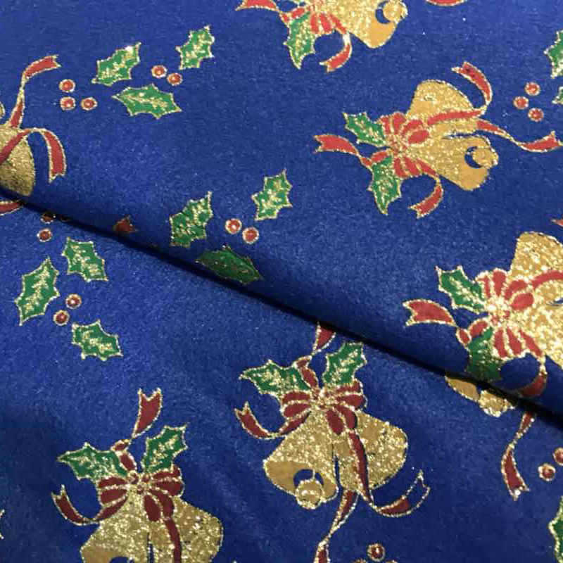 厂家供应 2019喷金布料批发布玩具家纺服装喷金压花面料批发