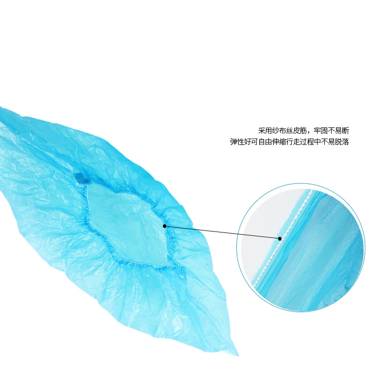 Disposable PE Shoe Covers, Thickened Waterproof Polyethylene, 15×37 cm, 100 pcs Pack Options
