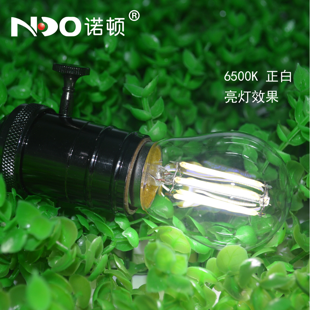 Bombilla LED decoración de vidrio bombilla vintage lámpara de filamento G45 bombilla E27 fábrica directa transfronteriza Alambre de tungsteno