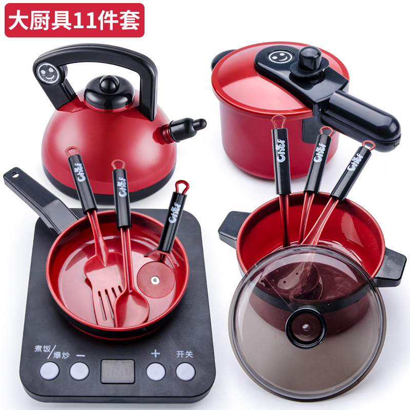 Factory direct children's play kitchen toy, girl's cooking, fruit cutting, cooking utensils accessories