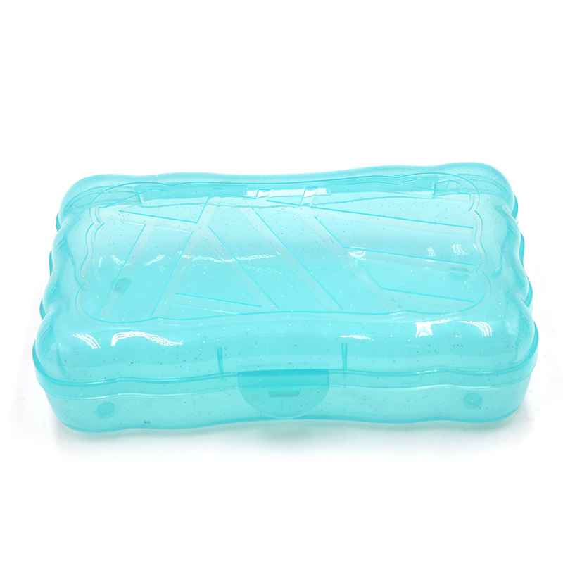 Japanese-style simple translucent stationery box Muji style pen box manufacturers can do size printing LOGO Japanese-style simple translucent stationery box Muji style pen box manufacturers can do size printing LOGO
