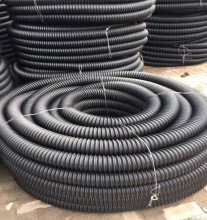 電力管波紋管碳素波紋管電纜護套管自帶鋼絲埋地穿線管電線護套