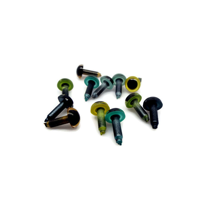 Hecho a mano fieltro de lana recta columna pie recto enchufe colorido ojo perla ojo perlas poke animal plástico juguete ojo Accesorios