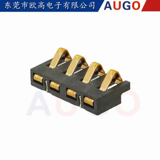 弹片连接器 4pin2.5ph电池连接器 手持设备电池连接器 镀金弹片厂