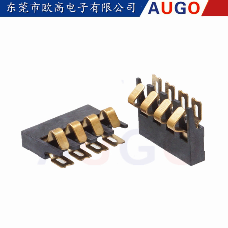 4pin电池座2.0间距电池连接器3.1H高/带柱/不带柱东莞厂家直销