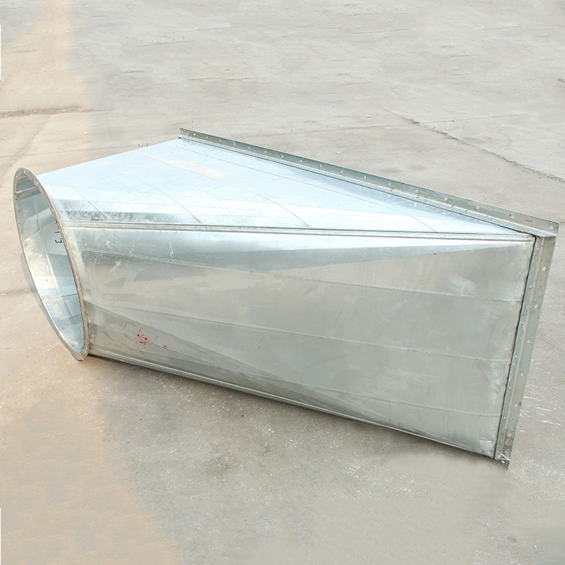 风管接头方变圆风机变径白铁皮天方地圆管道通风排家用净化噐接口