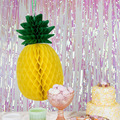 水果异形蜂窝球 菠萝蜂巢创意拉花 派对夏威夷节日装饰菠萝蜂窝球