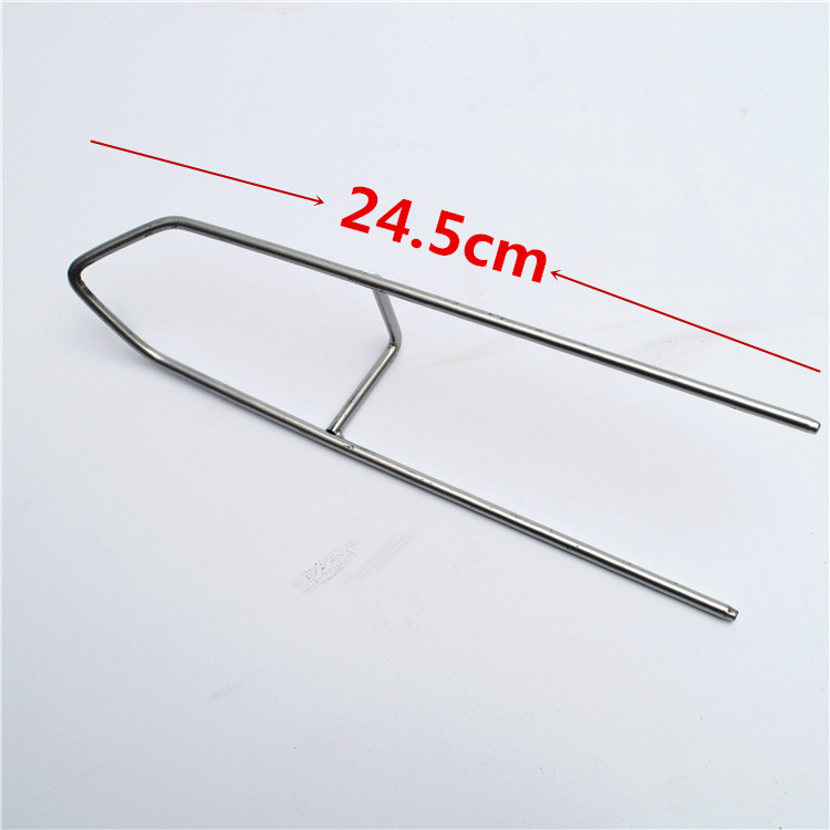 Factory Simple Iron Bracket Hand Rod Sea Rod Small Bracket Battery Base Ground Socket Fishing A- Shaped Sea Rod Iron Bracket