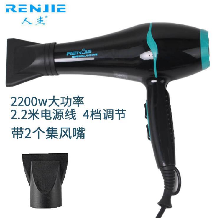 Renjie hair dryer 839B high-power hot and cold air hair dryer hair salon household hair dryer dormitory 2200W