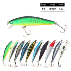 Xiaomi No. Hard Bait, 6g, 7cm, Laser-Engraved Long-Range Lure; Bionic Hooked Bait for Lure Fishing Gear—Wholesale Fake Lures
