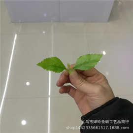 仿真植物仿真花叶配件 两叉胶布叶子 植物墙绿植把束装饰叶片批发