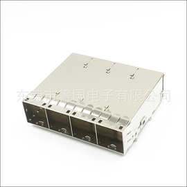 Amphenol Mini SAS HD (SFF-8644)1*4POS连接器U92-L411-1001-70