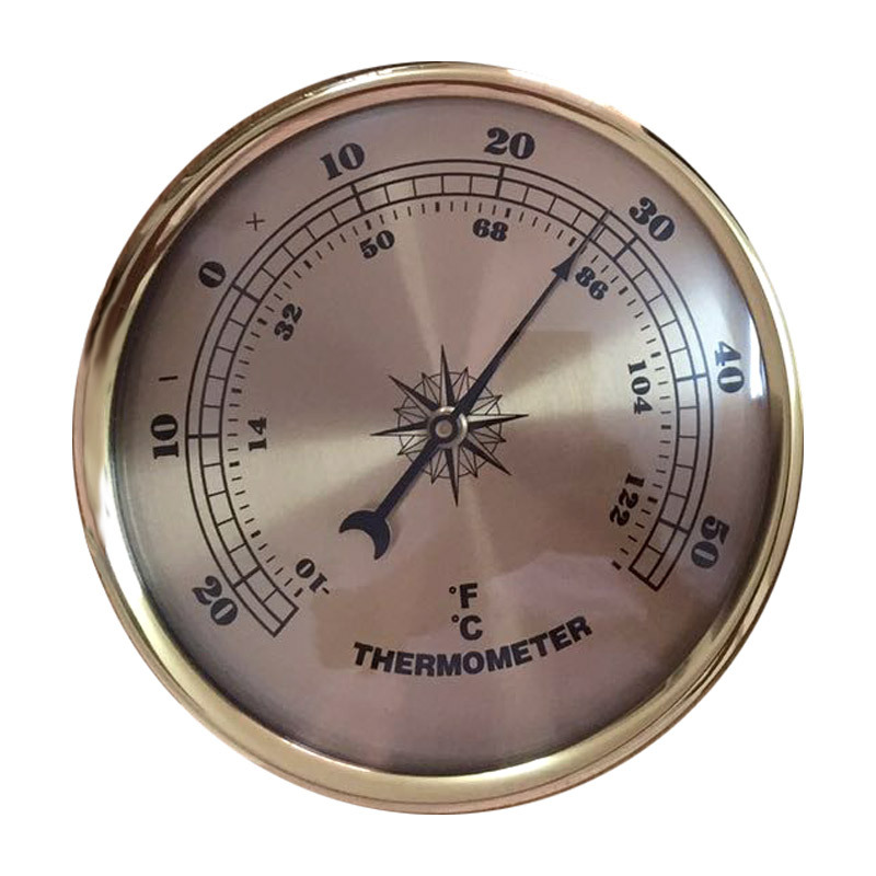 指针式湿度计表热敏双金属温度计表时间钟大气压计表无需电池