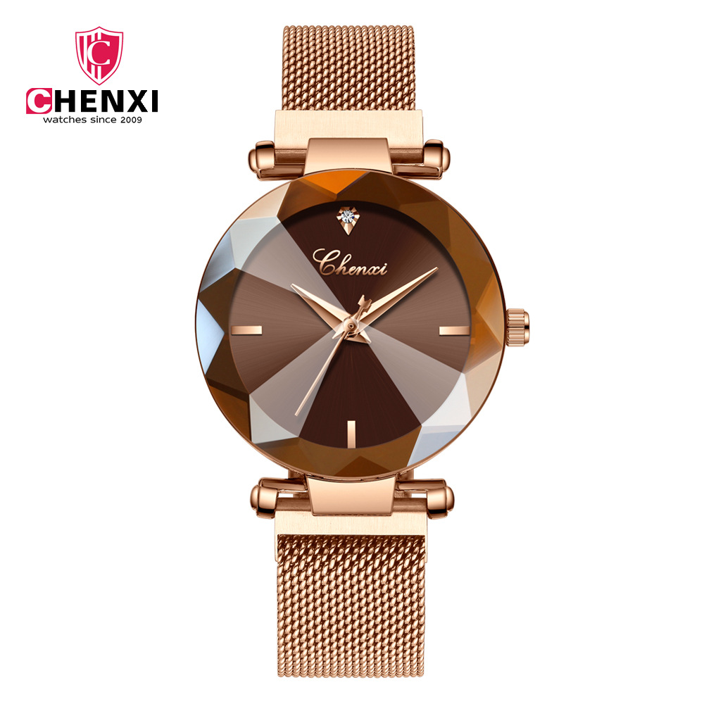 TikTok Hot Cross-border Explosions Fashion Watch Magnetic Mesh Band Watch Women's Brand Quartz Watch Women's Internet Celebrity Watch