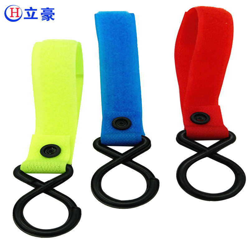 登山运动旅行车物品挂钩多用魔术贴婴儿车挂钩魔术贴绑带扎带挂钩