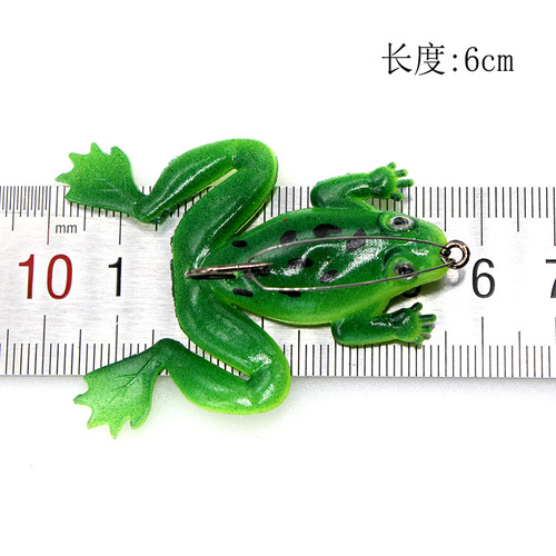 Wholesale bionic fake bait, frog bait, black fish lure, soft bait, simulated frog, anti-hanging bottom soft insect, thunder strong soft bait