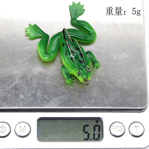 Wholesale bionic fake bait, frog bait, black fish lure, soft bait, simulated frog, anti-hanging bottom soft insect, thunder strong soft bait