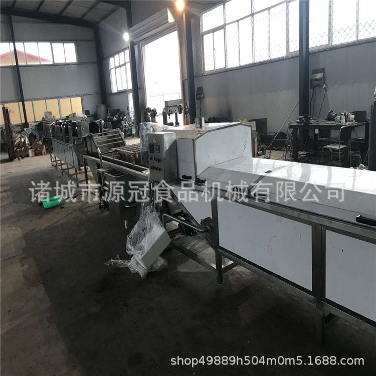 不锈钢网带式变频漂烫机 鸡爪食品预制菜预煮机 果蔬杀青设备